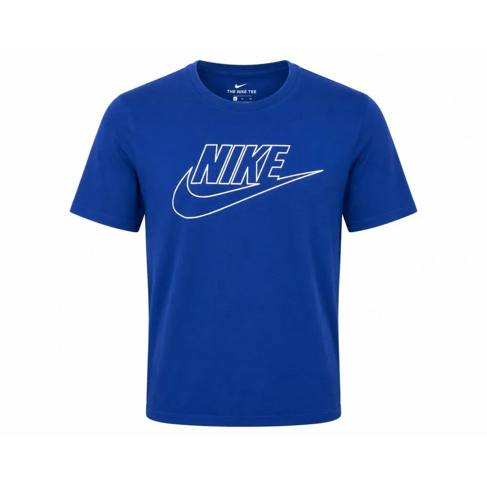 Nike The Nike Tee Blue Graphic Logo Short Sleeve T-Shirt Men's Medium